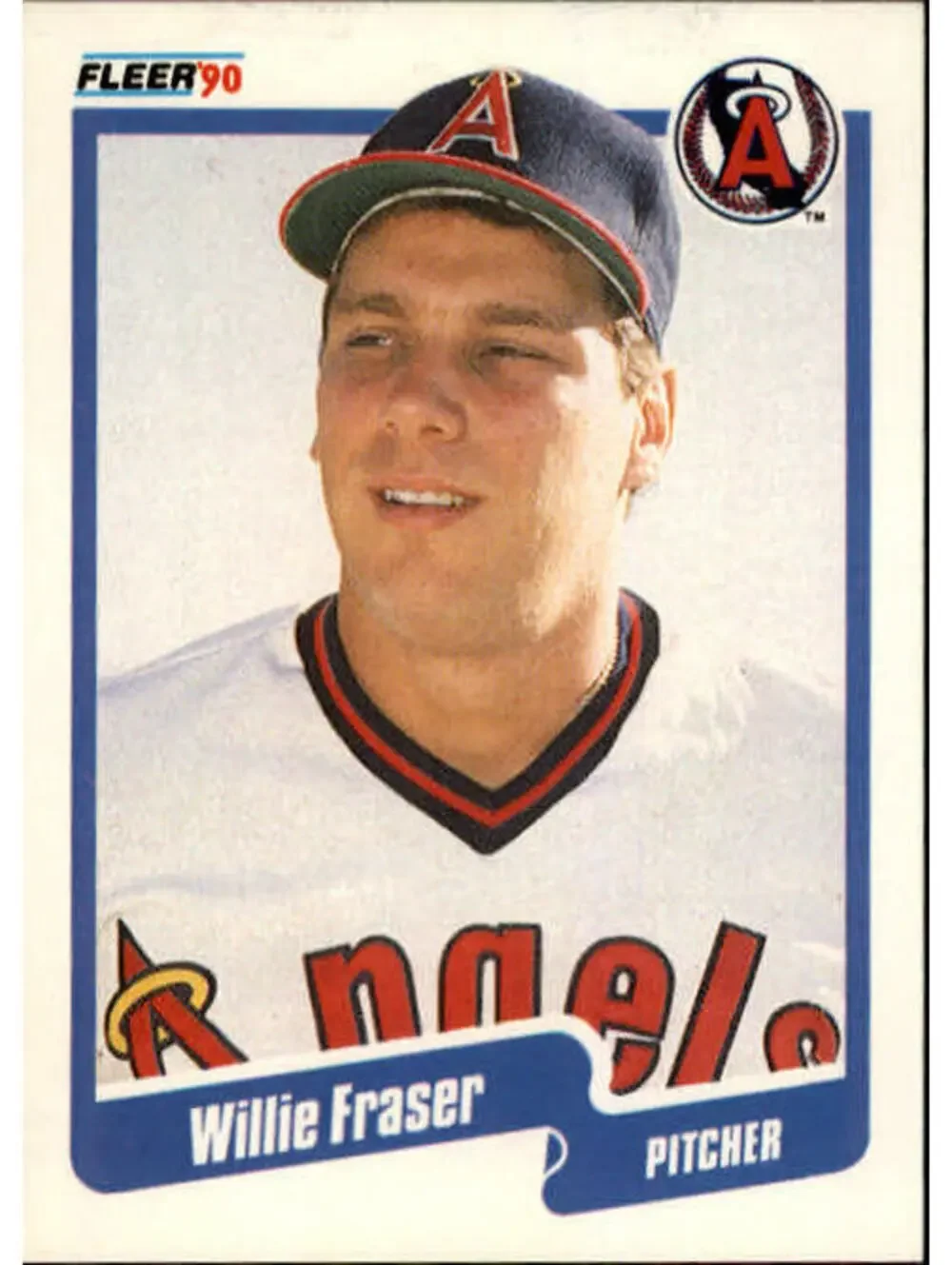 1990 Willie Fraser Fleer Baseball Card #133